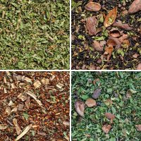 Loose leaf teas from the Absolutely Minted A5 Tasting Menu