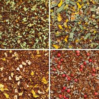 Loose leaf teas from the Puds Without Sin A5 Tasting Menu