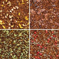 Loose leaf teas from the Rooibos A5 Tasting Menu