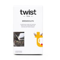 Brewdolph Christmas tea carton, 15 pyramid teabags