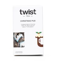 Christmas Pud Christmas tea carton, 15 pyramid teabags