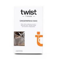 Gingerbread Man Christmas tea carton, 15 pyramid teabags