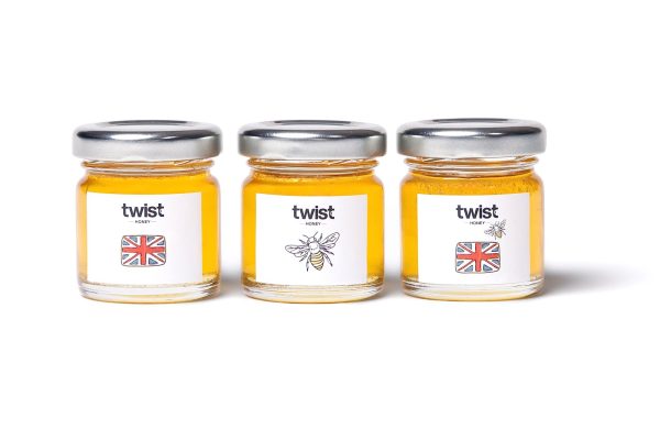 Pollards Farm Honey: three jars Three jars of Pollards Farm honey